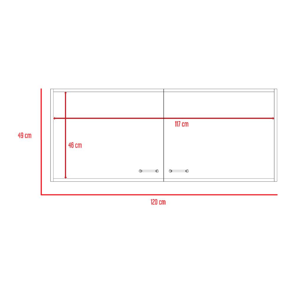 Mueble Superior Cocina Shelf Blanco 120 Cm