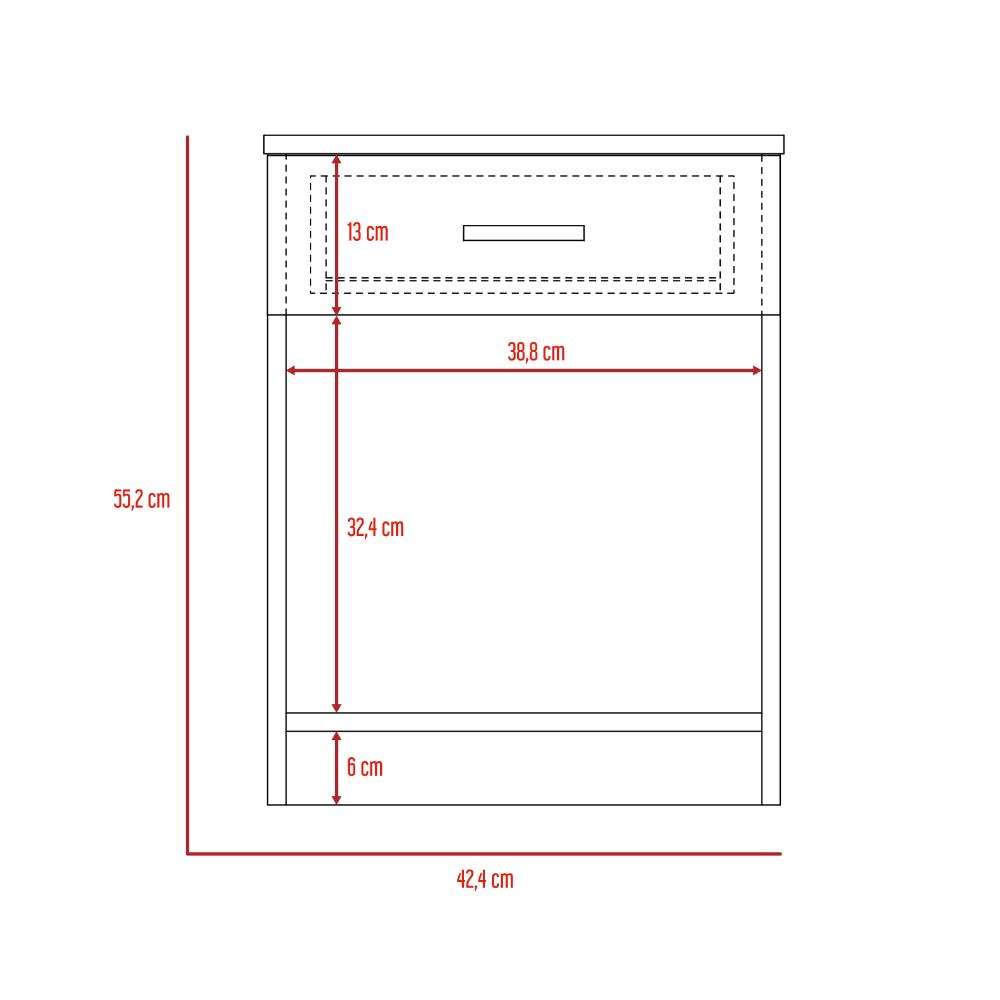 Mesa De Noche Player Eco Blanco