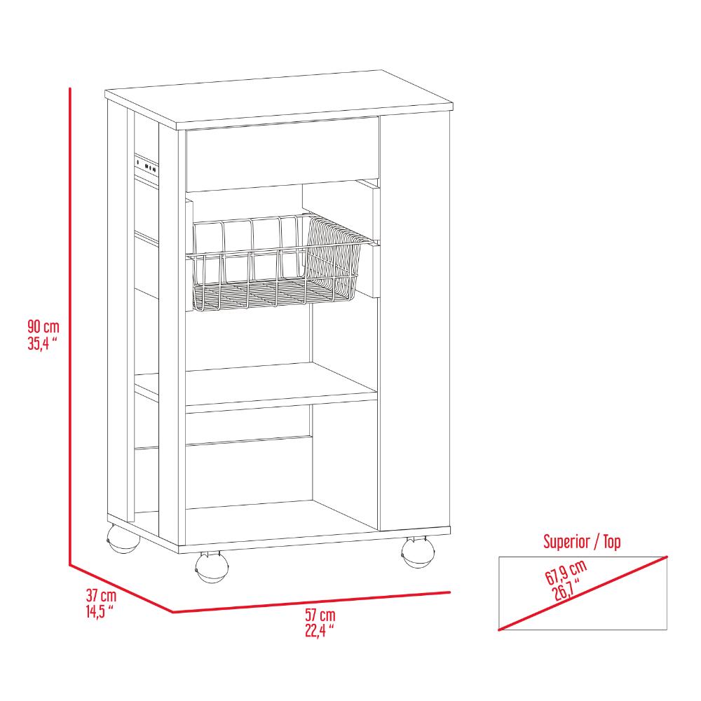 Organizador De Cocina Orilán Blanco Y Moca