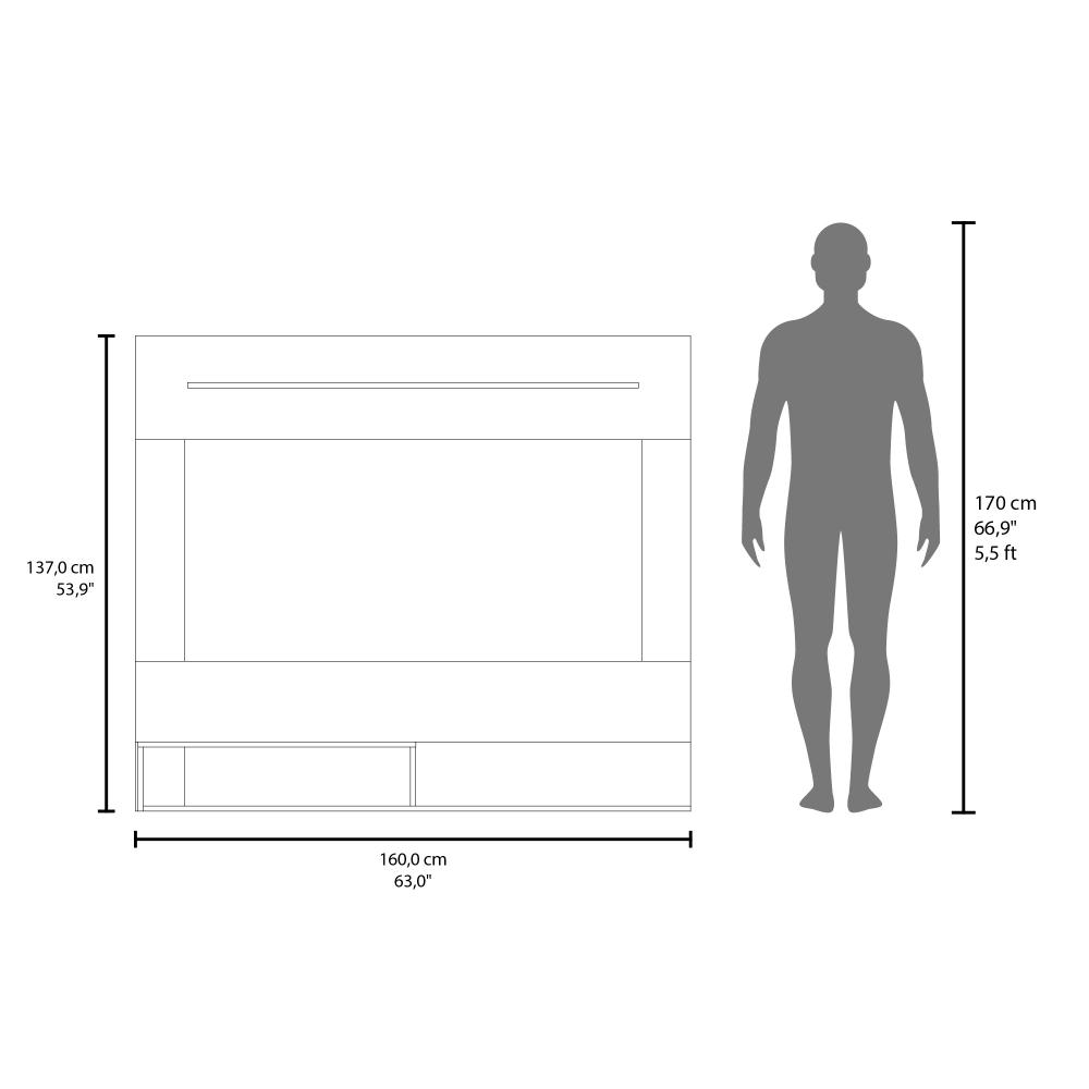 Panel De Tv Hasta 70'' Veluna Wengue
