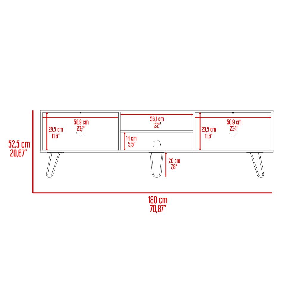 Rack Para Tv Z Nomada 180 Coñac Para Tv De 80"
