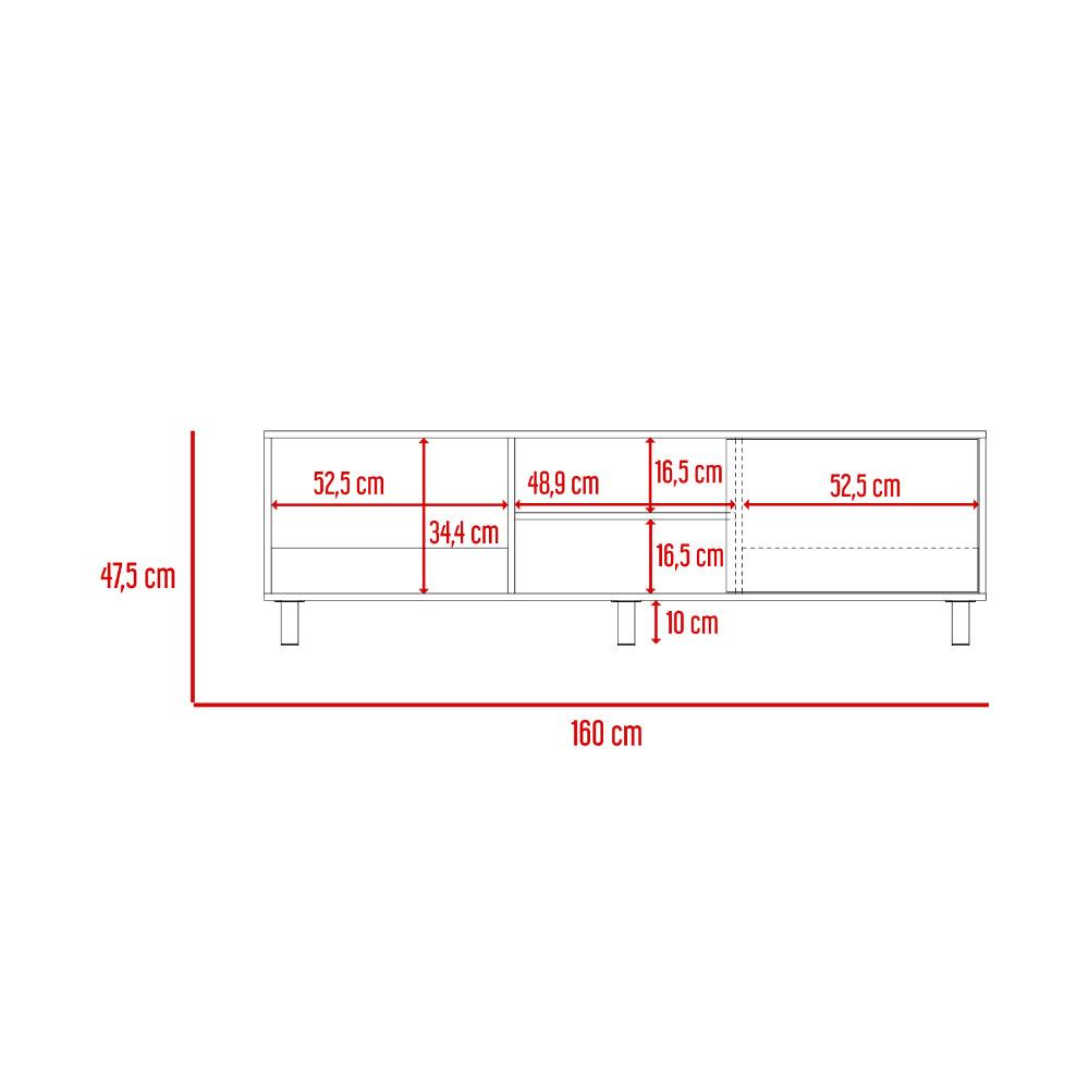 Rack Para Tv Lureon Plus (1C) Macadamia 4