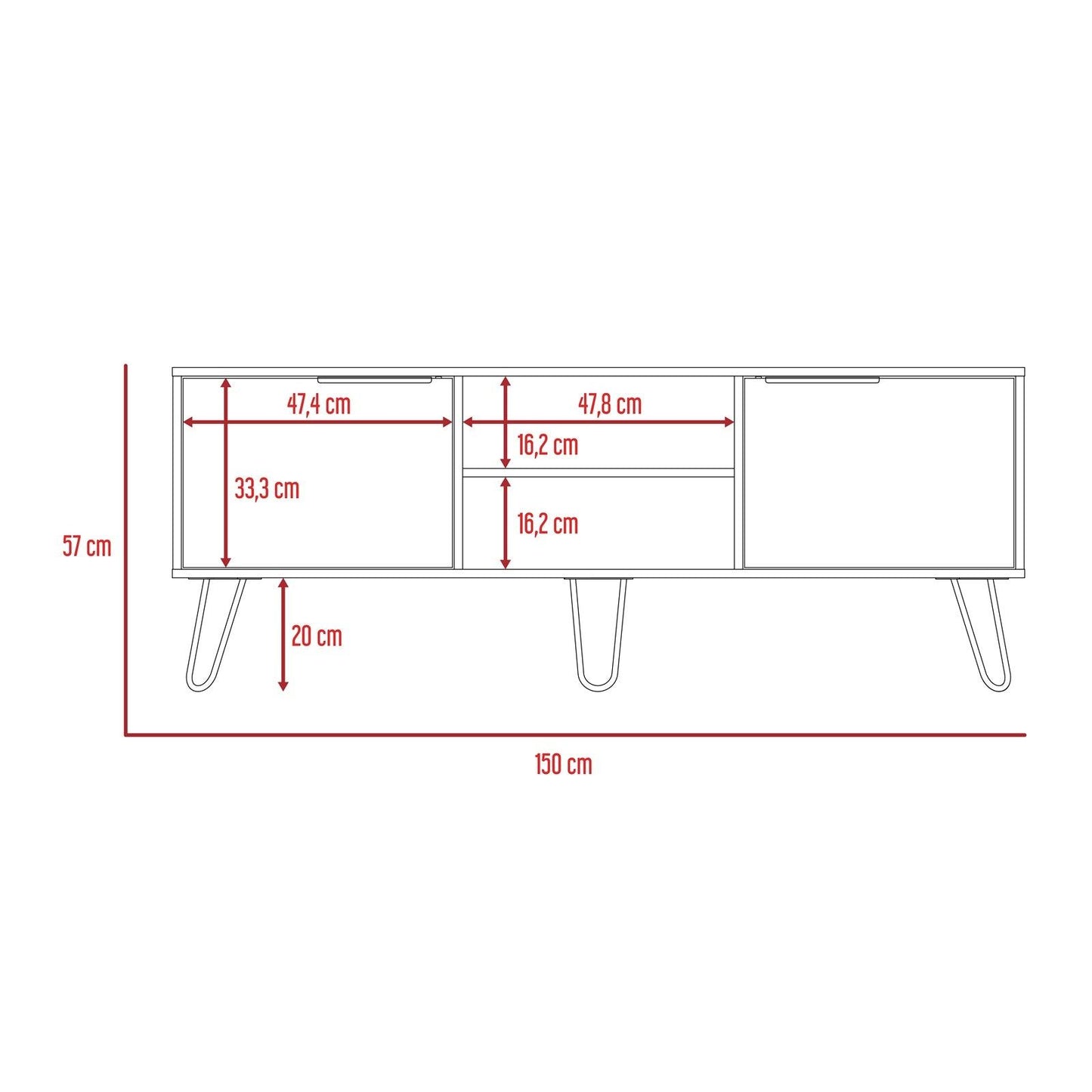 Rack Para Tv Lurexa Duna Wengue Para Tv De 65''