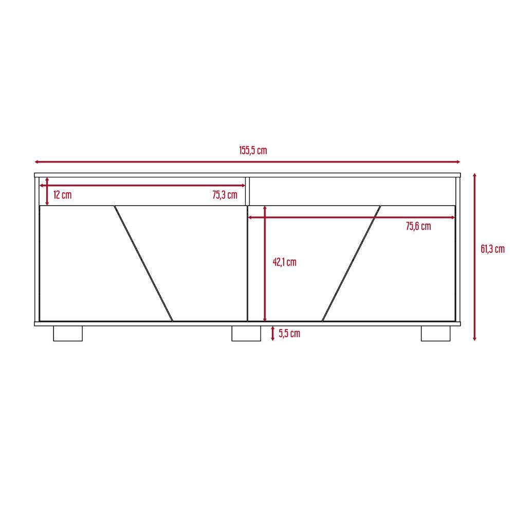 Rack Para Tv Lutrux Habano Miel