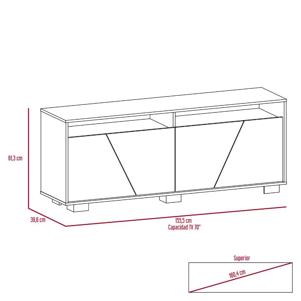 Rack Para Tv Lutrux Habano Miel