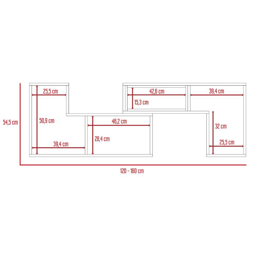 Rack Tv Extensible Veluna Wengue