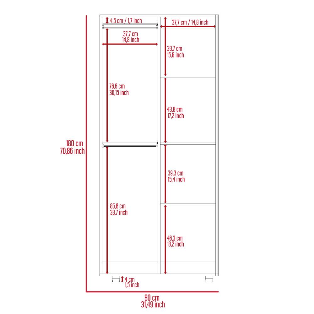 Closet Torma Rovere Y Blanco