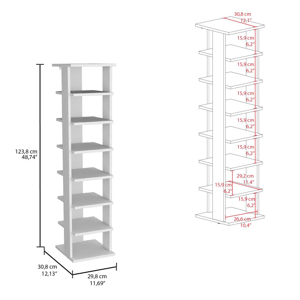 Organizador De Zapatos Alto Basico Xaleni Blanco