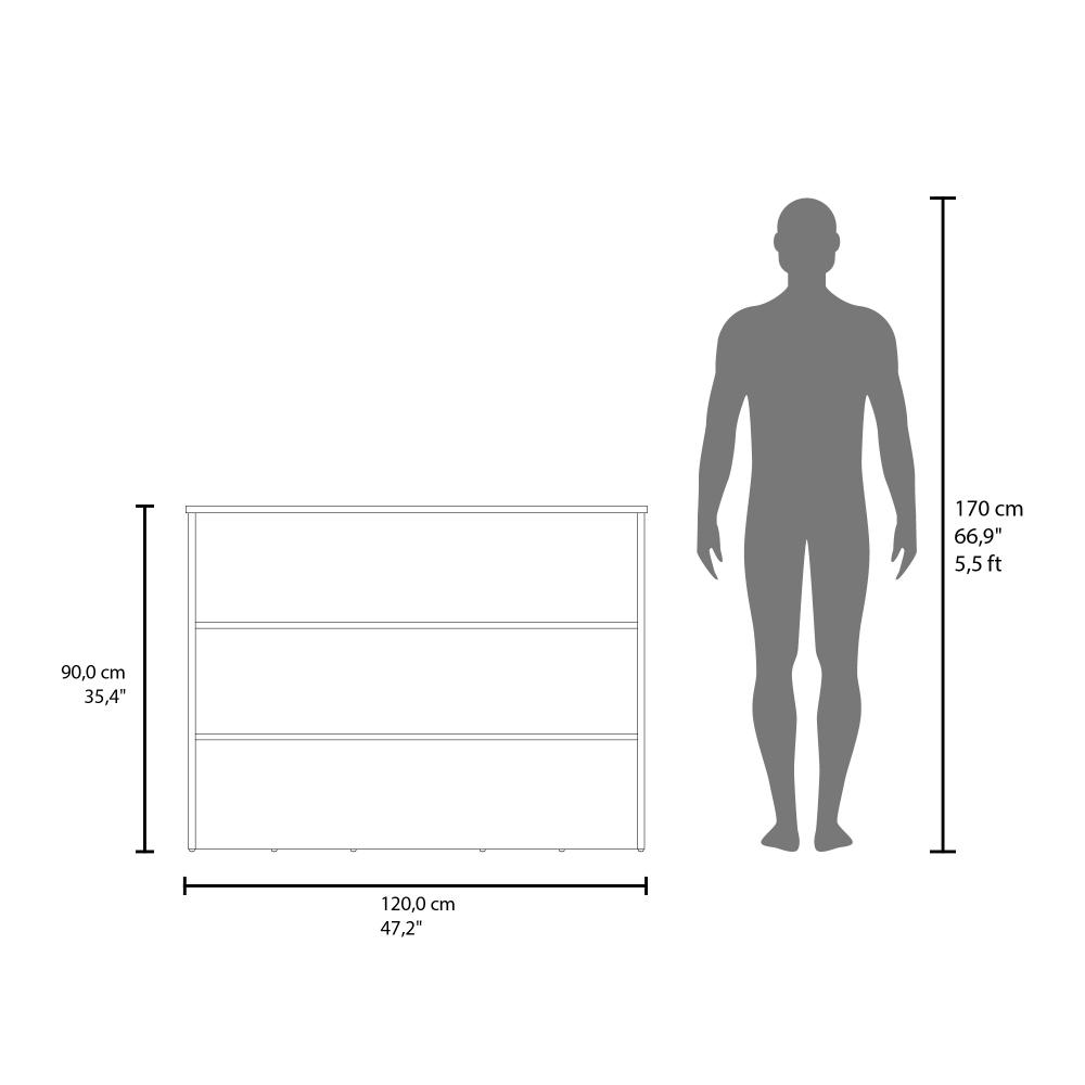 Barra Auxiliar Nimora Blanco Y Rovere