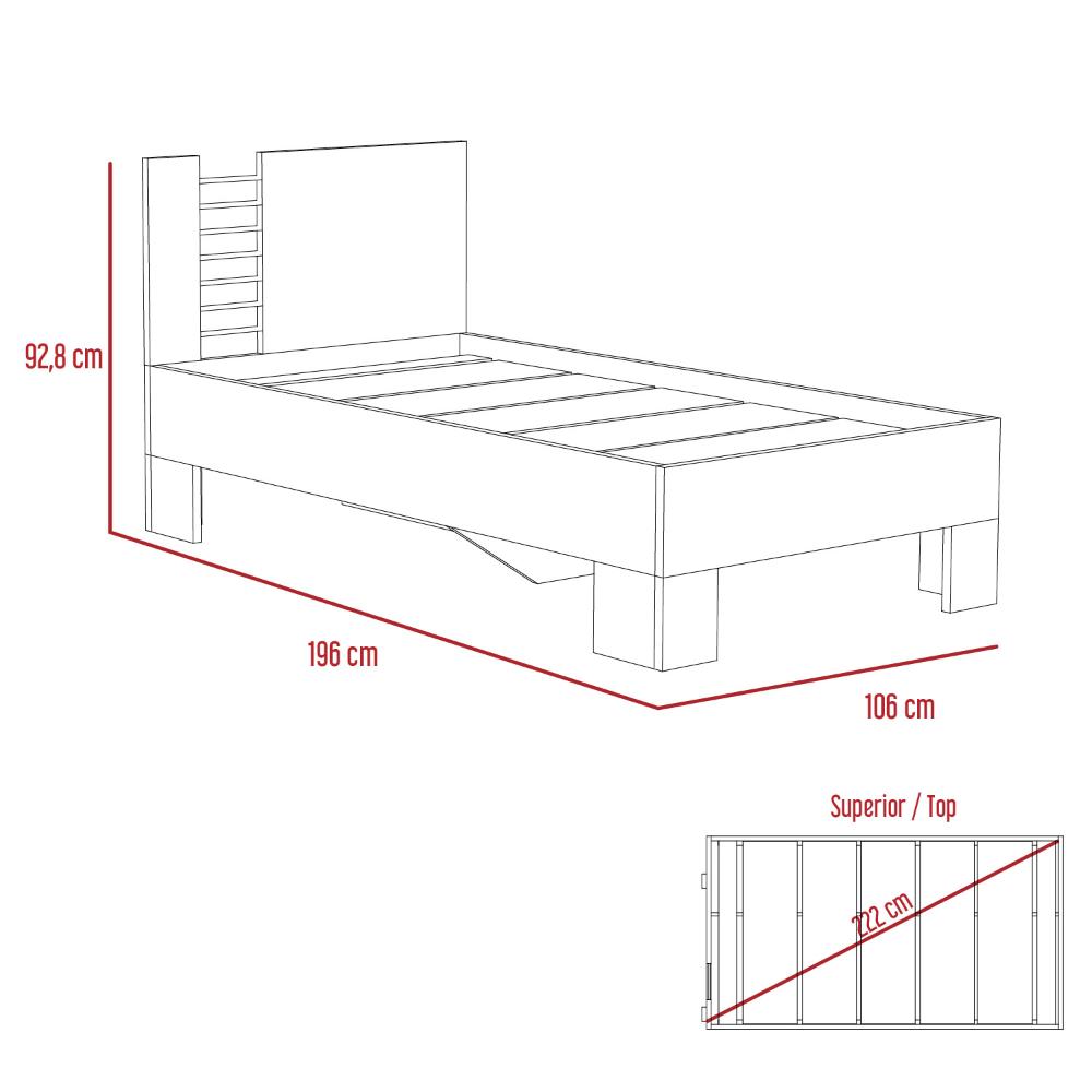 Cama Sencilla Erginto Wengue