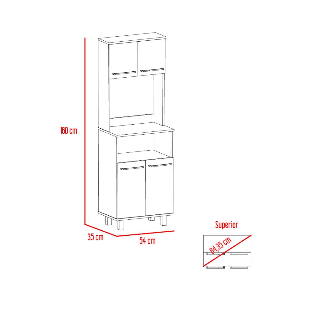 Mueble Alacena Keruna Bl-Wg/Ng