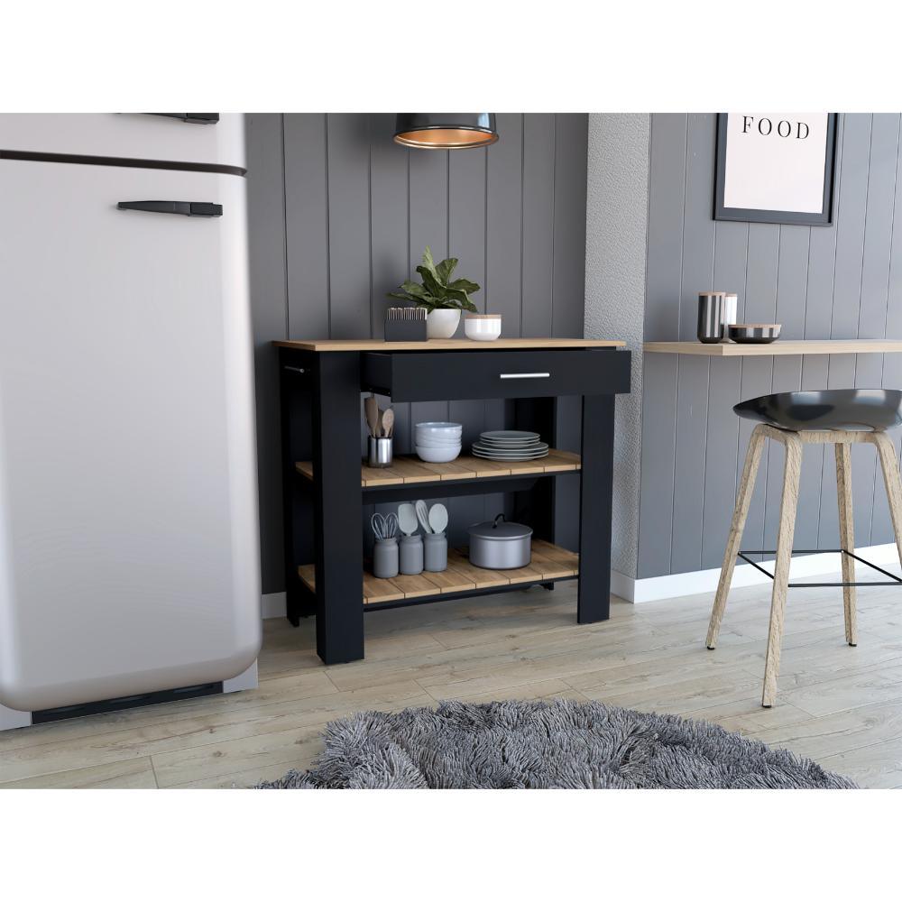 Isla De Cocina Serima 40 Wengue Macadamia