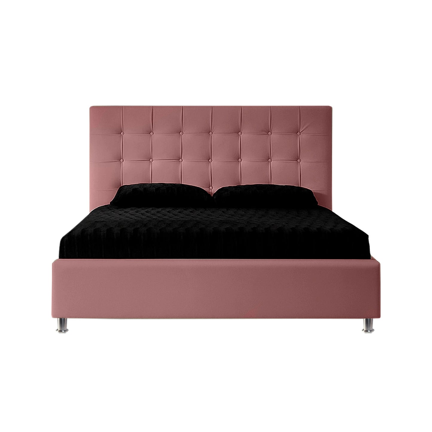 Base Cama Con Espaldar Sencillo Ilusion Salmon