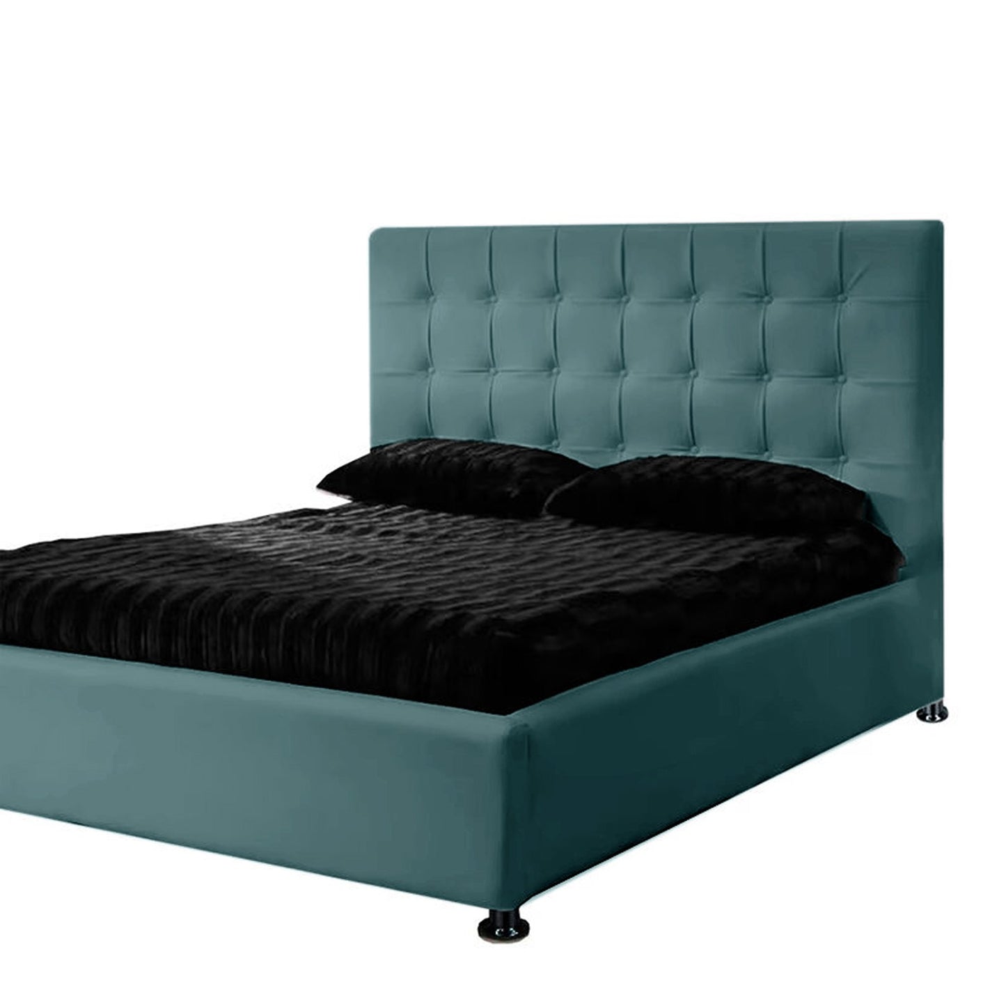 Espaldar de Cama Doble Ilusion 140x150x10 verde