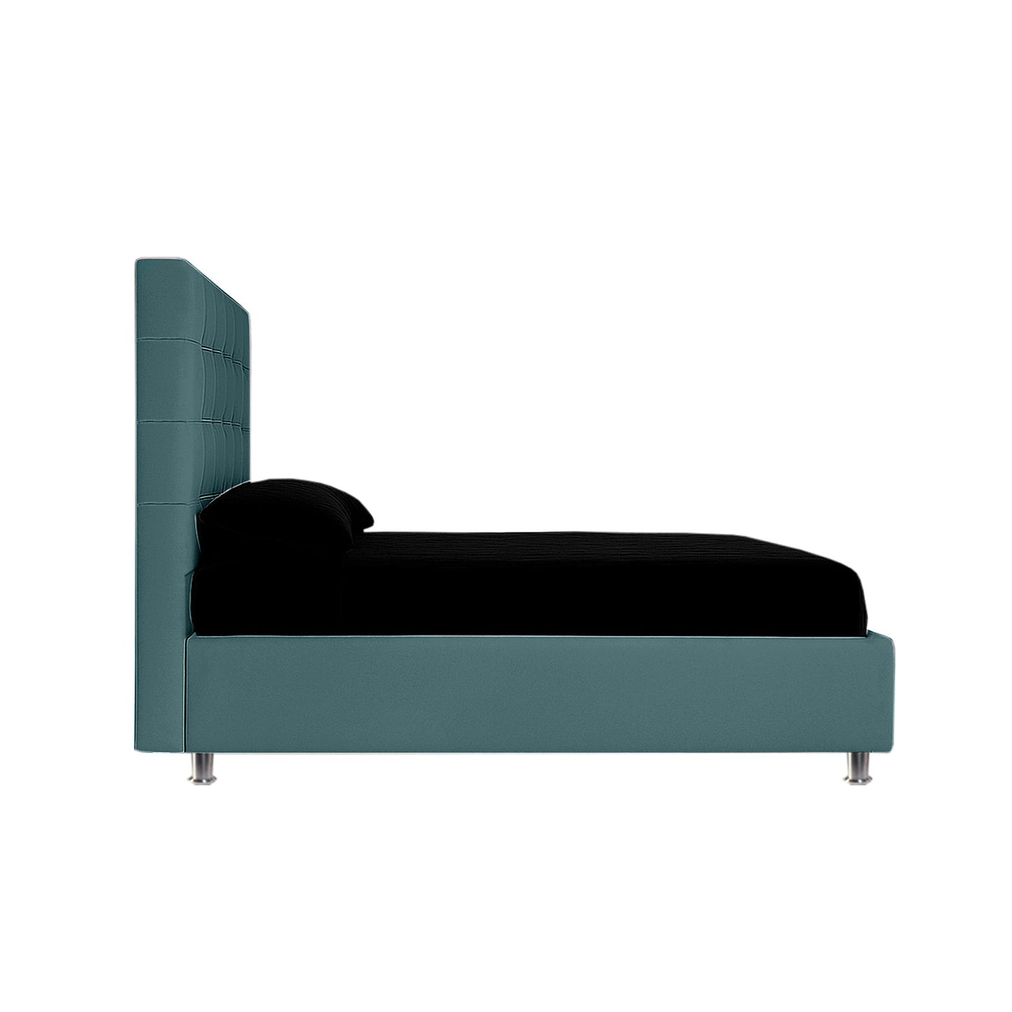 Base Cama Con Espaldar Sencillo Ilusion Verde