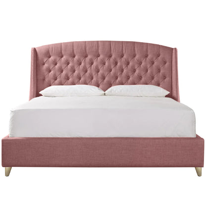 Base Cama Con Espaldar Sencillo Italia Salmon