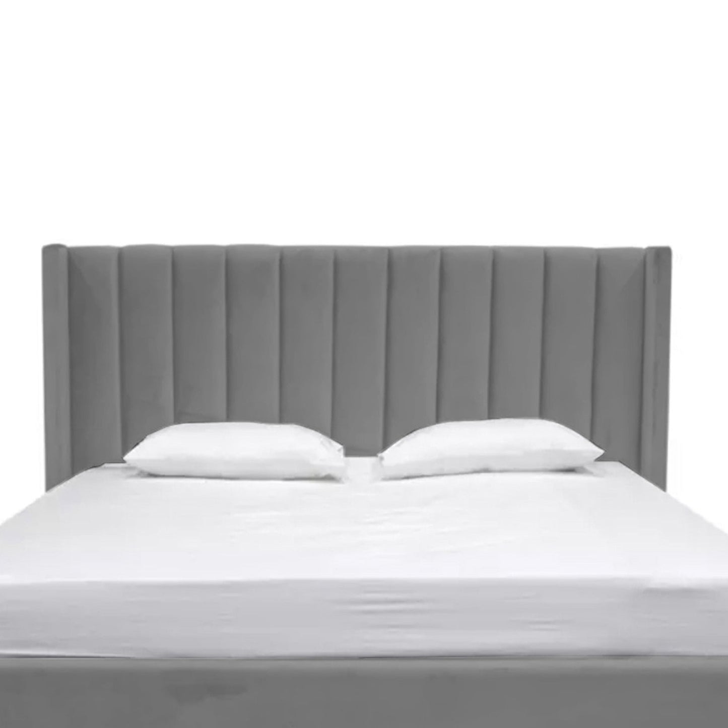 Espaldar de Cama Sencillo Julieta gris plata