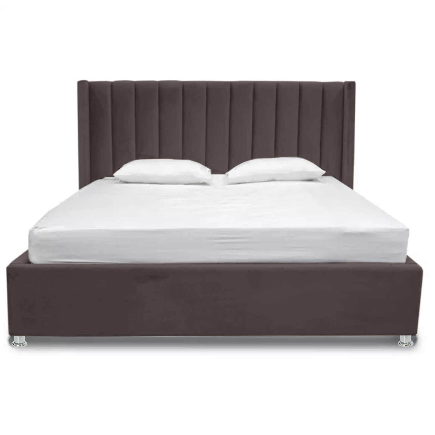 Base Cama Con Espaldar Sencillo Julieta Cafe