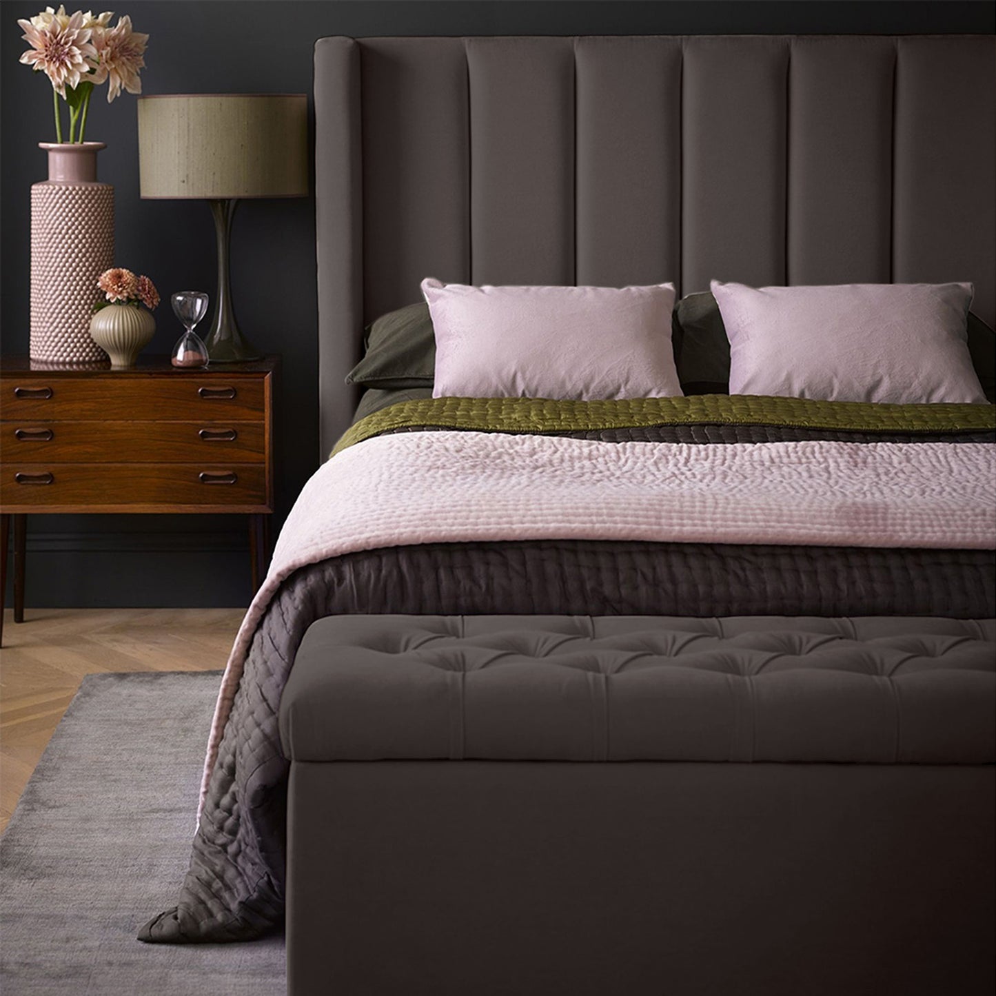 Espaldar de Cama Doble Julieta cafe