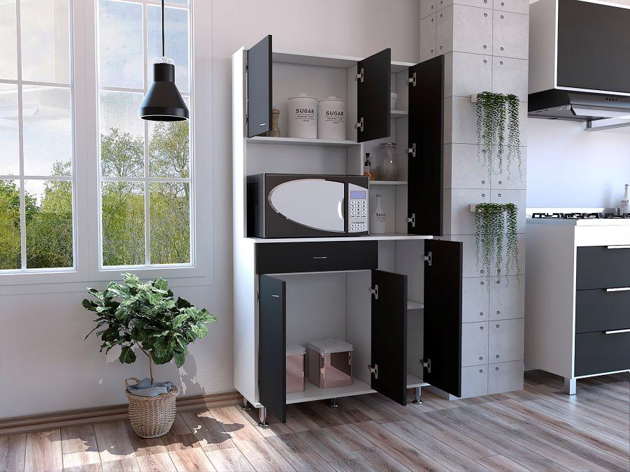 Mueble Alacena Koriva Blanco Y Wengue