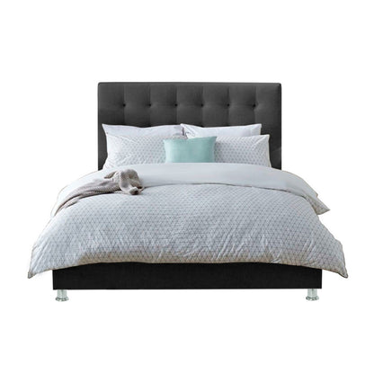 Espaldar de Cama King Luxury 200x150x10 gris plomo