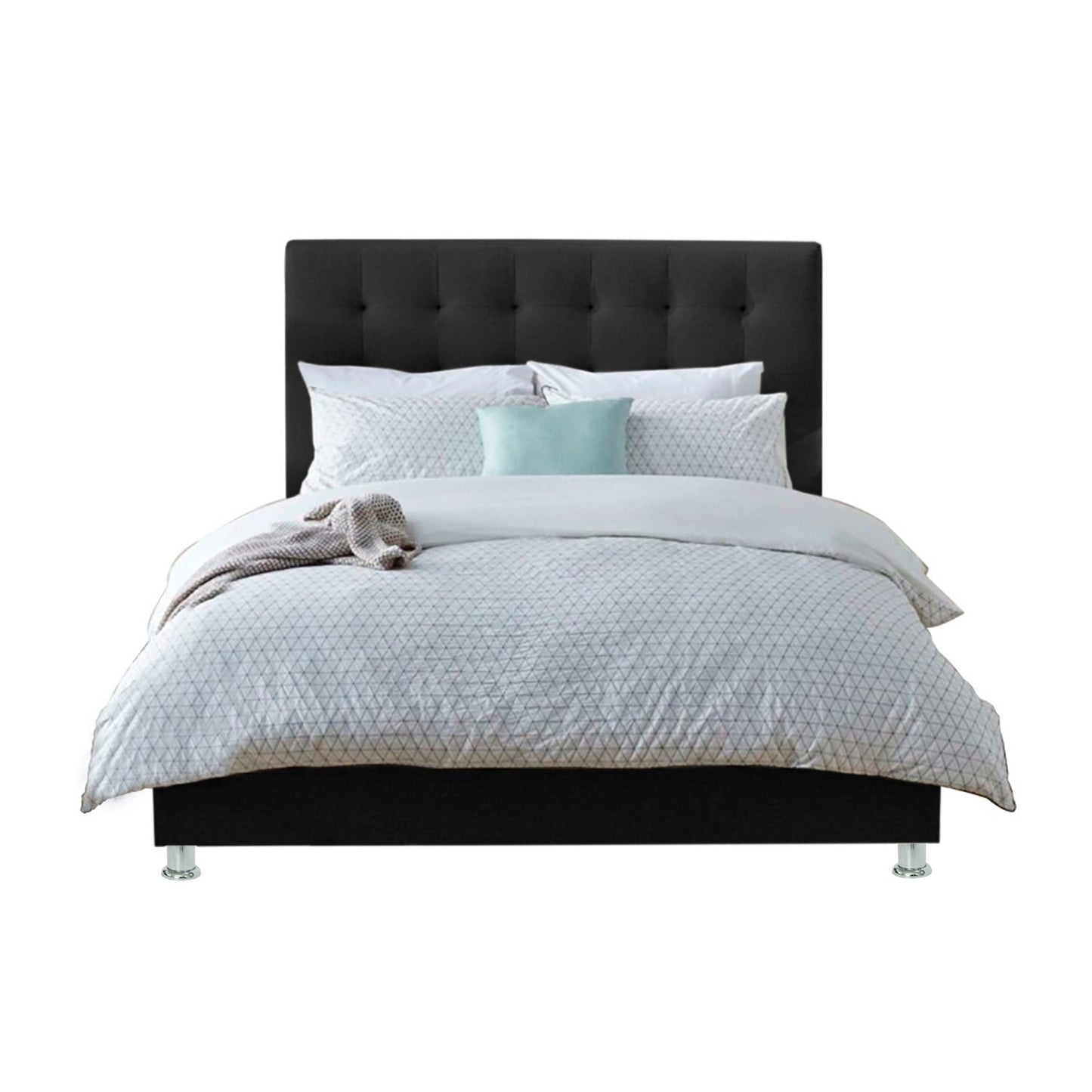 Espaldar de Cama Sencillo Luxury 100x150x10 negro