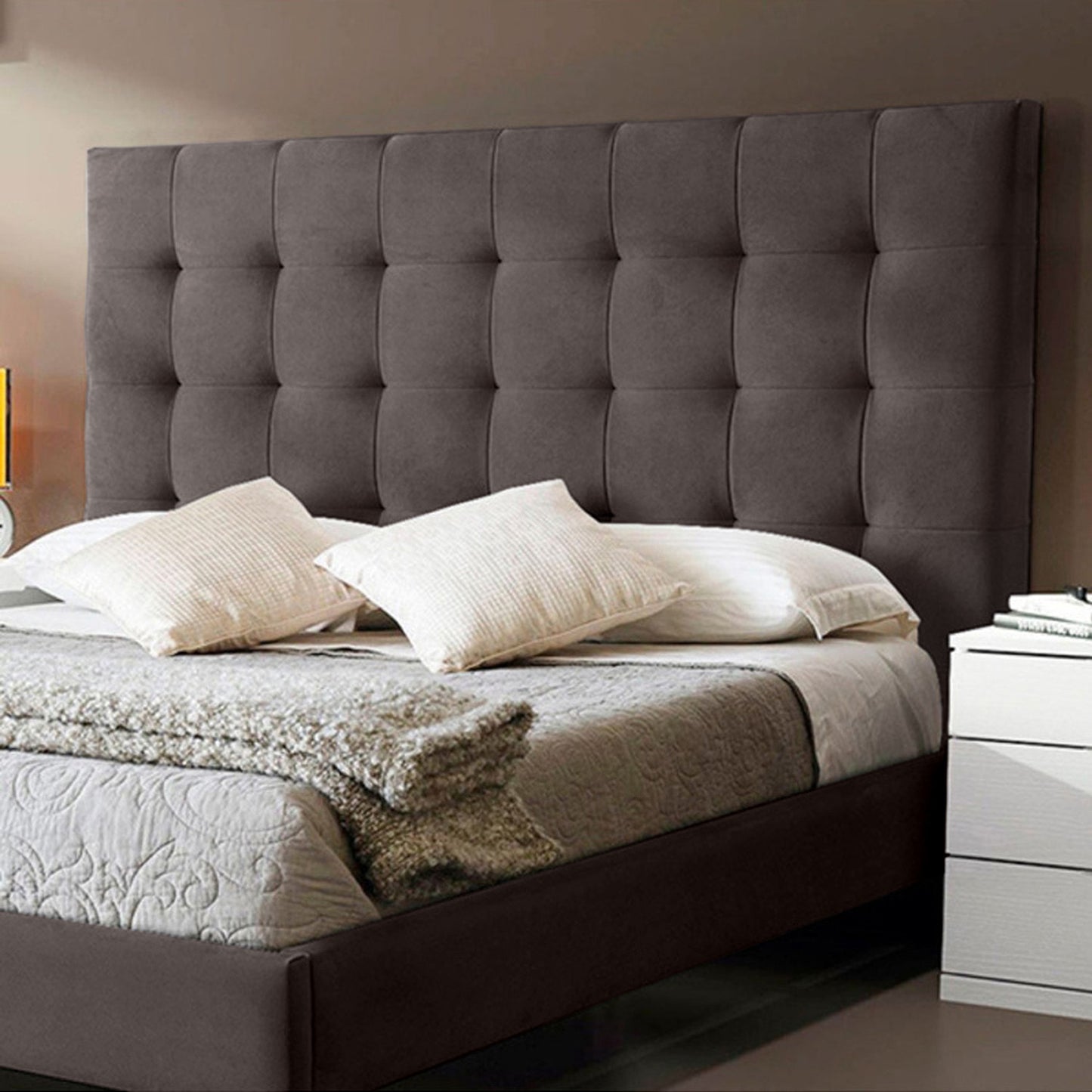 Base Cama Con Espaldar Sencillo Luxury Cafe