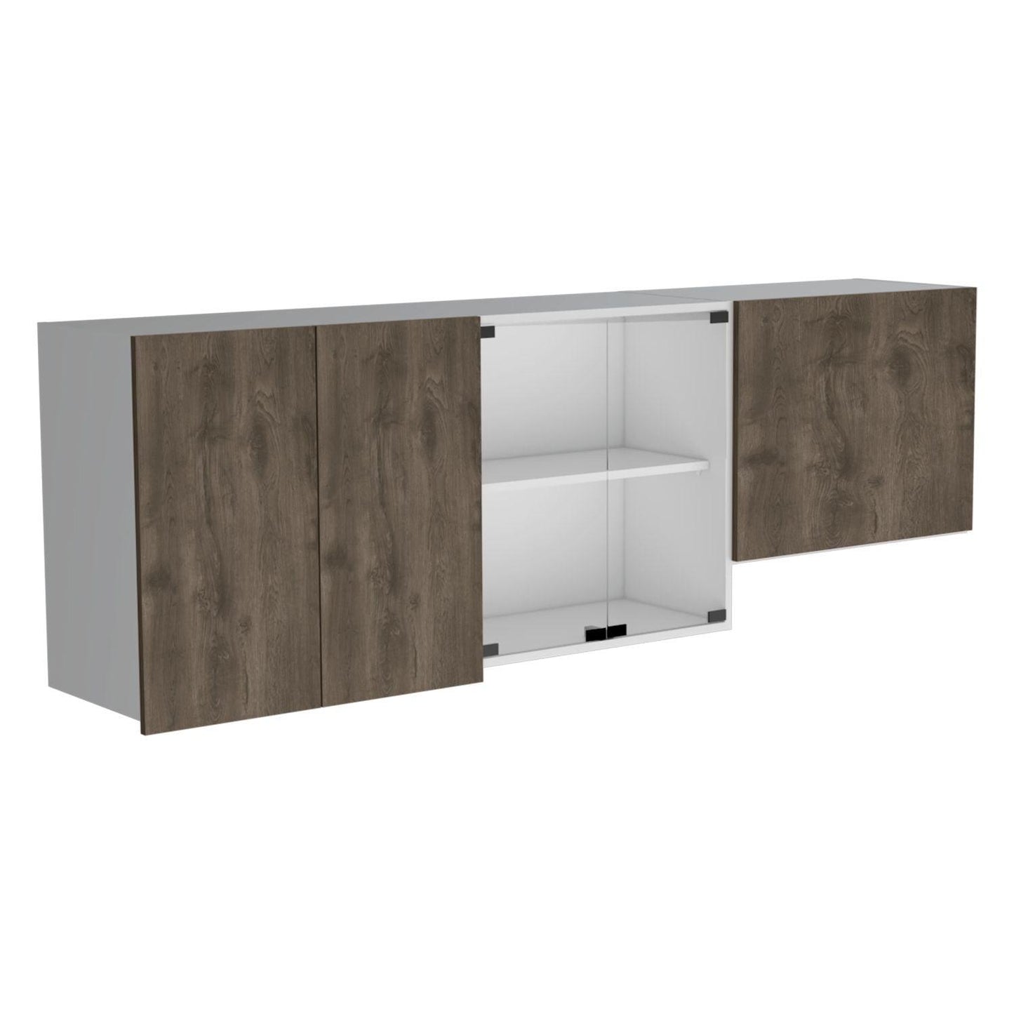 Gabinete Superior Vemus Nogal Y Blanco 180 Cm