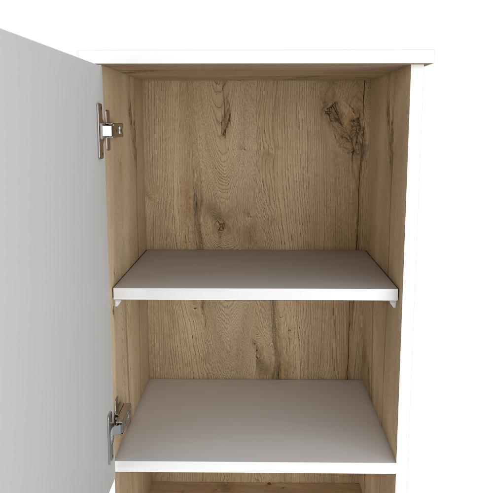 Gabinete Auxiliar De Baño Liss Blanco Duna
