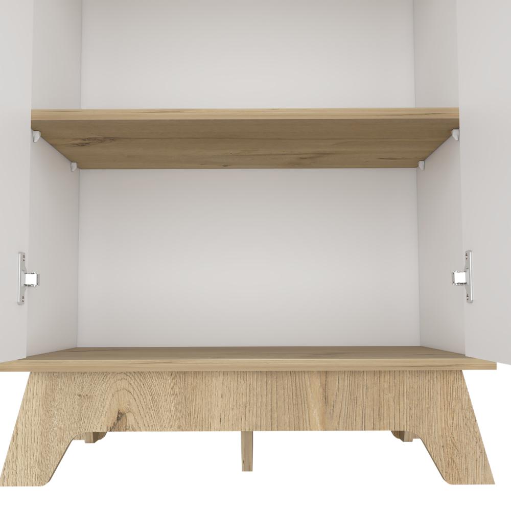 Mueble Microondas Bajo Ulmari Blanco Duna