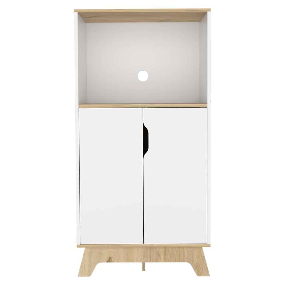Mueble Microondas Bajo Ulmari Blanco Duna