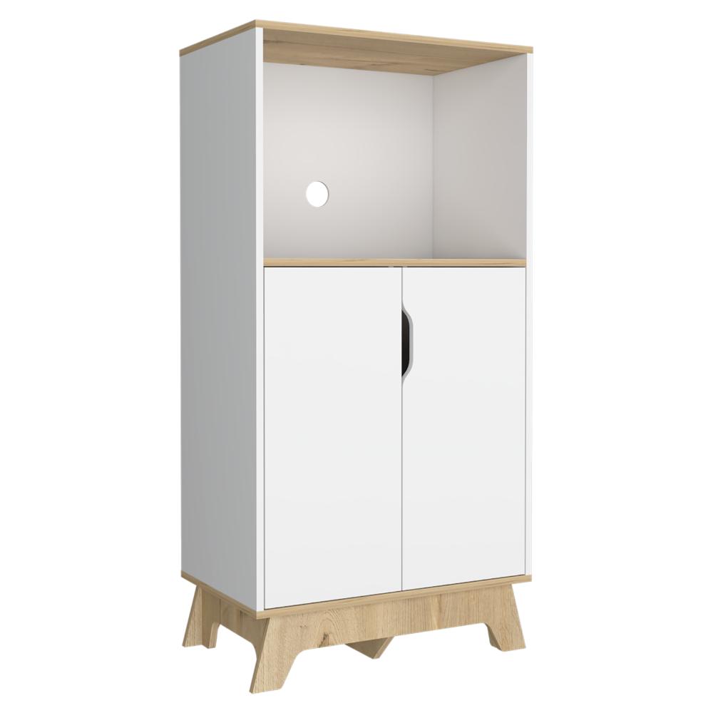 Mueble Microondas Bajo Ulmari Blanco Duna