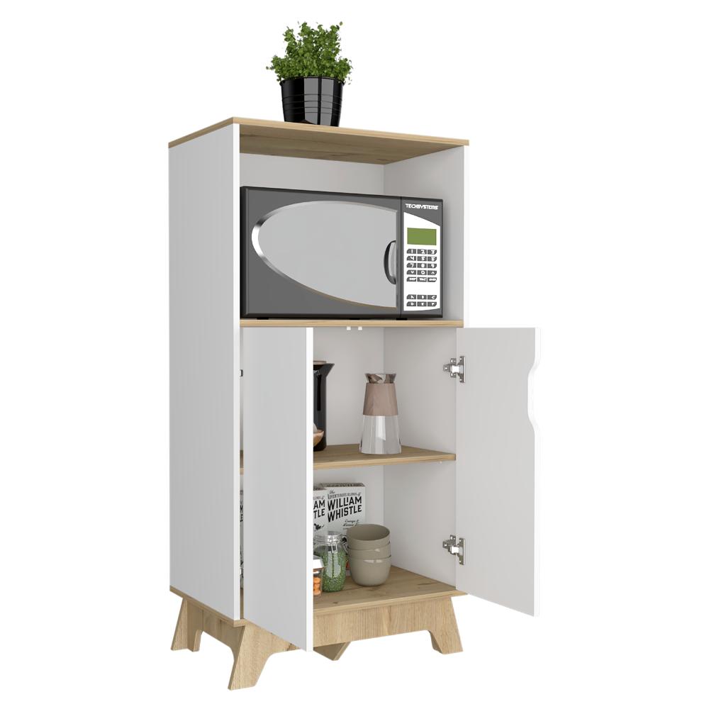 Mueble Microondas Bajo Ulmari Blanco Duna