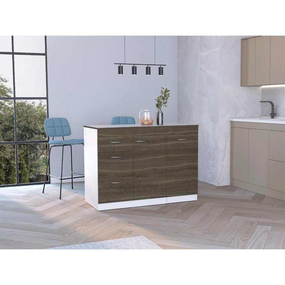 Mueble Inferior Cocina Parix Blanco Y Milan