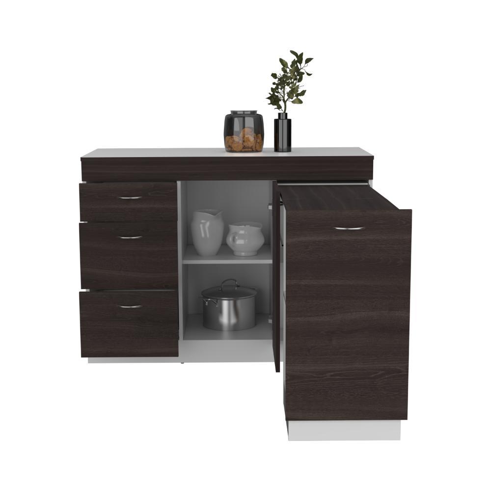 Mueble Inferior Cocina Parix Blanco Y Milan