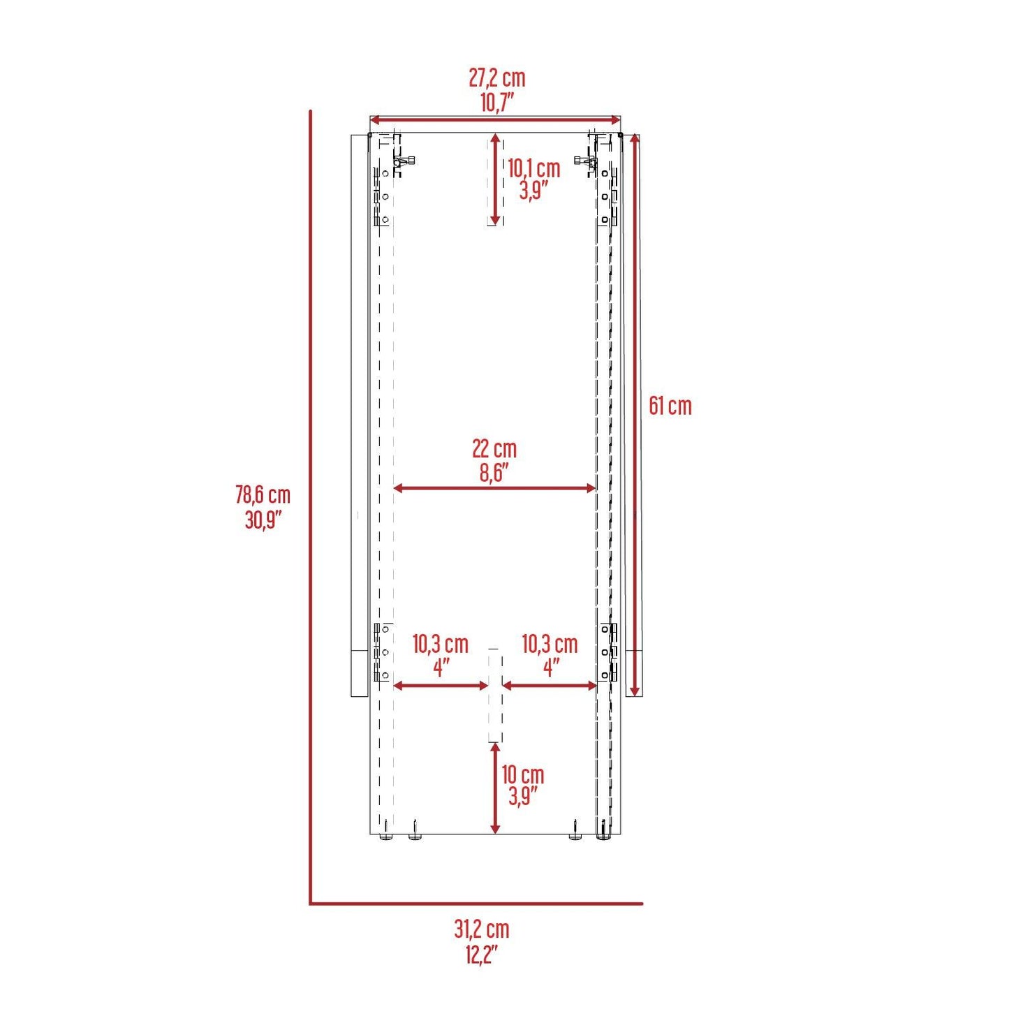 Mesa Plegable Relura Blanco Macadamia