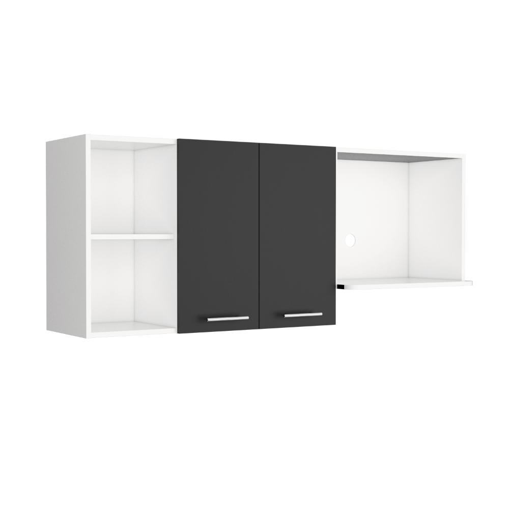 Gabinete Superior De Cocina Jhonny Blanco Y Wengue 150 Cm