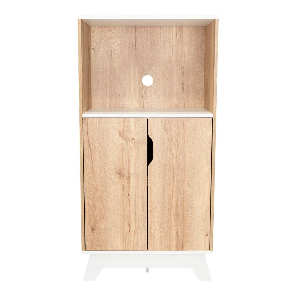 Mueble Microondas Bajo Ulmari 130X65 Duna Blanco