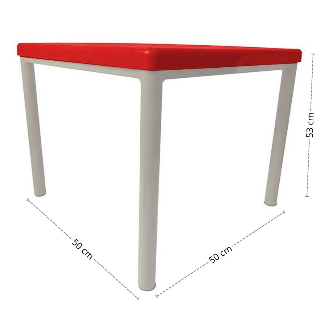 Mesa Infantil Andy 53x50x50 rojo
