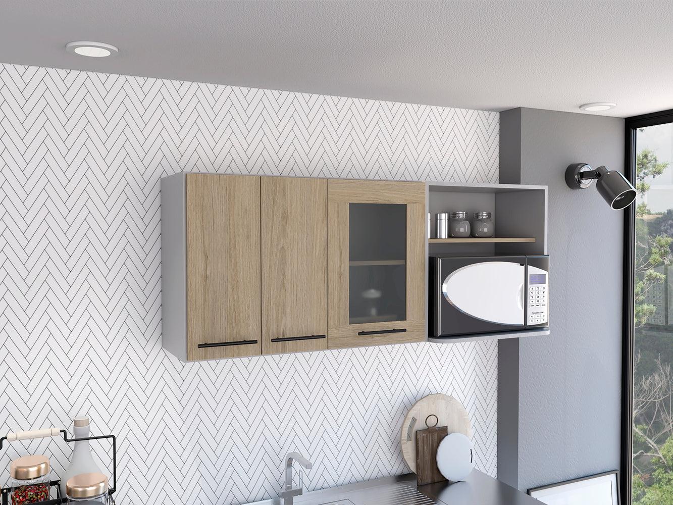 Modulo Superior De Cocina Kitchen Vionel Gris Y Rovere 150 Cm