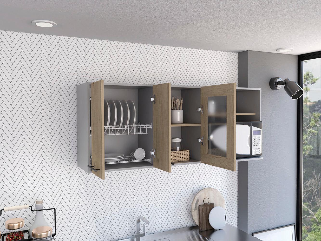 Modulo Superior De Cocina Kitchen Vionel Gris Y Rovere 150 Cm