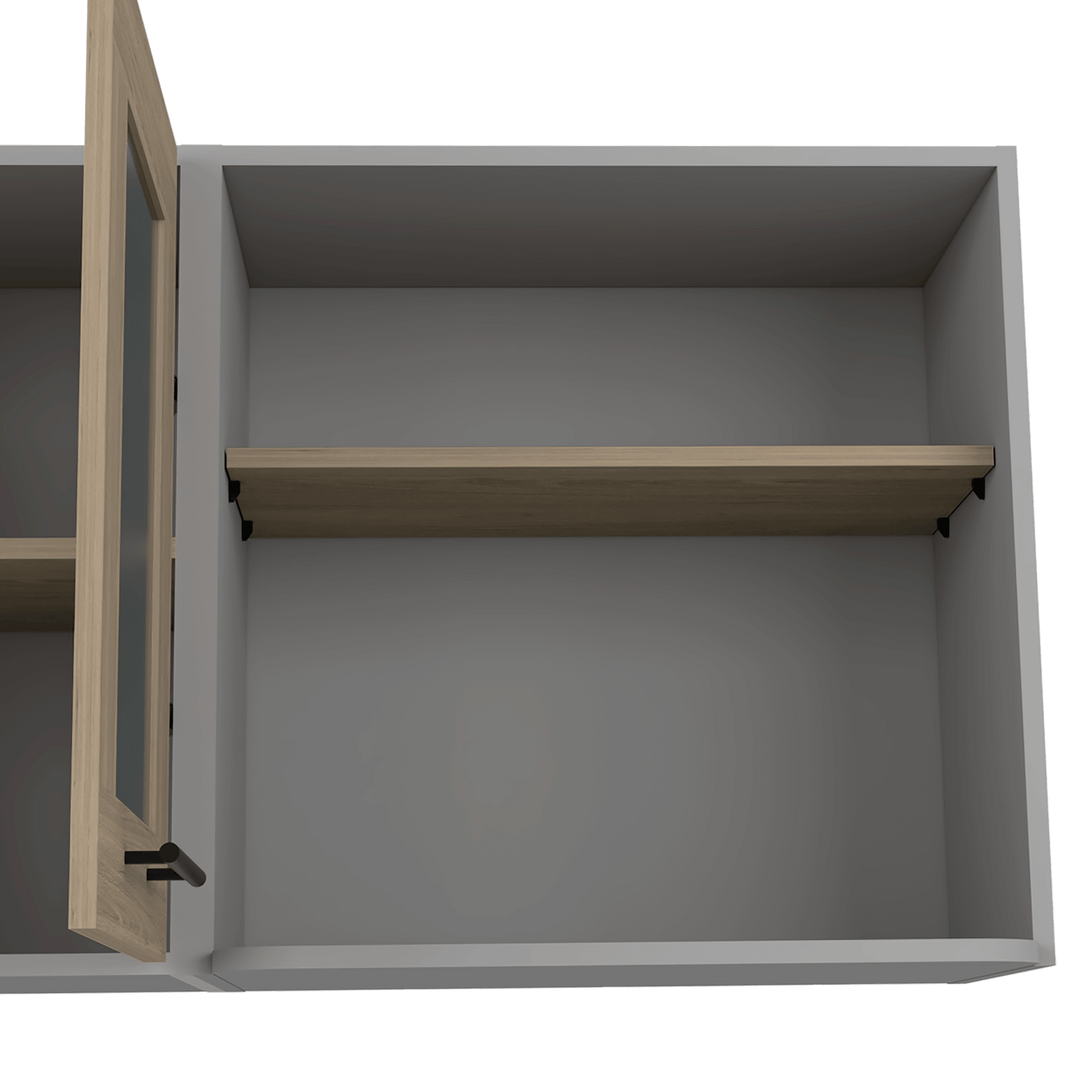 Modulo Superior De Cocina Kitchen Vionel Gris Y Rovere 150 Cm