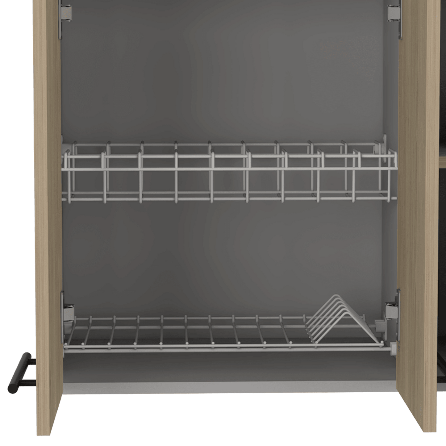 Modulo Superior De Cocina Kitchen Vionel Gris Y Rovere 150 Cm