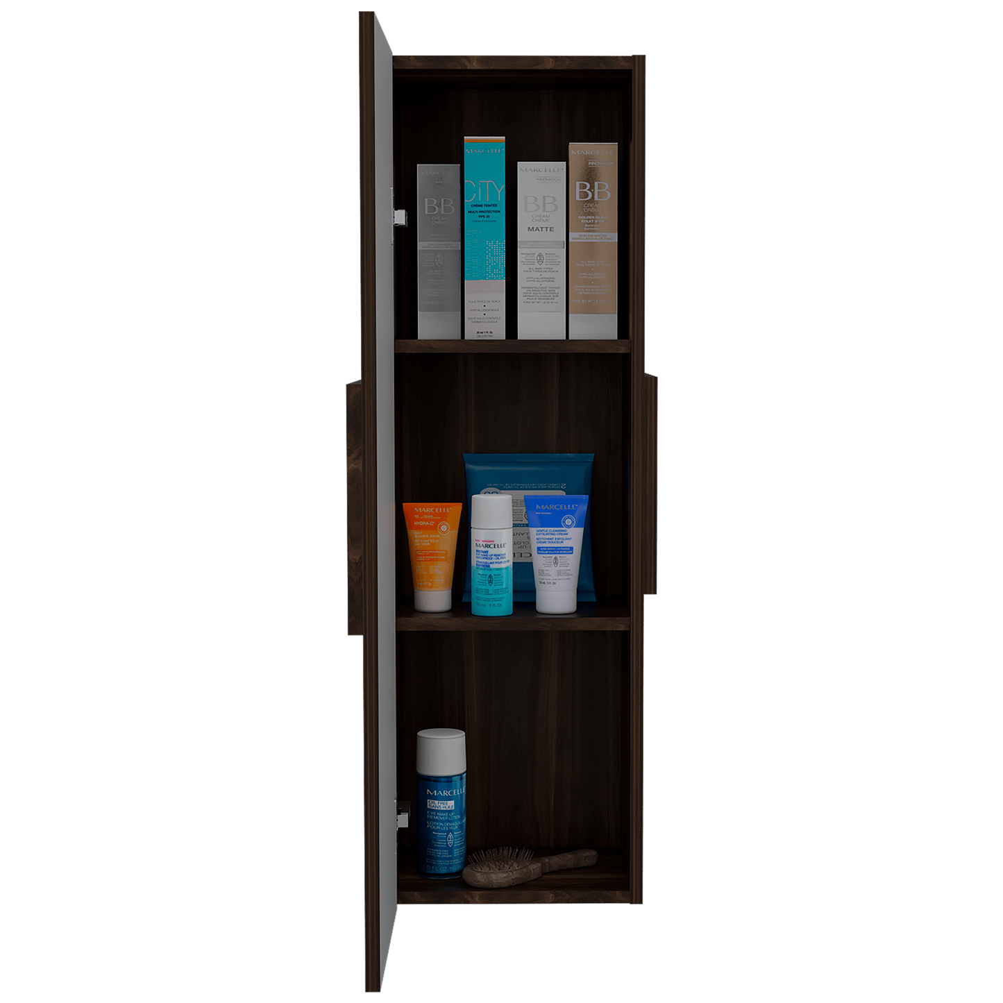 Gabinete De Baño Orvani Caoba Y Blanco