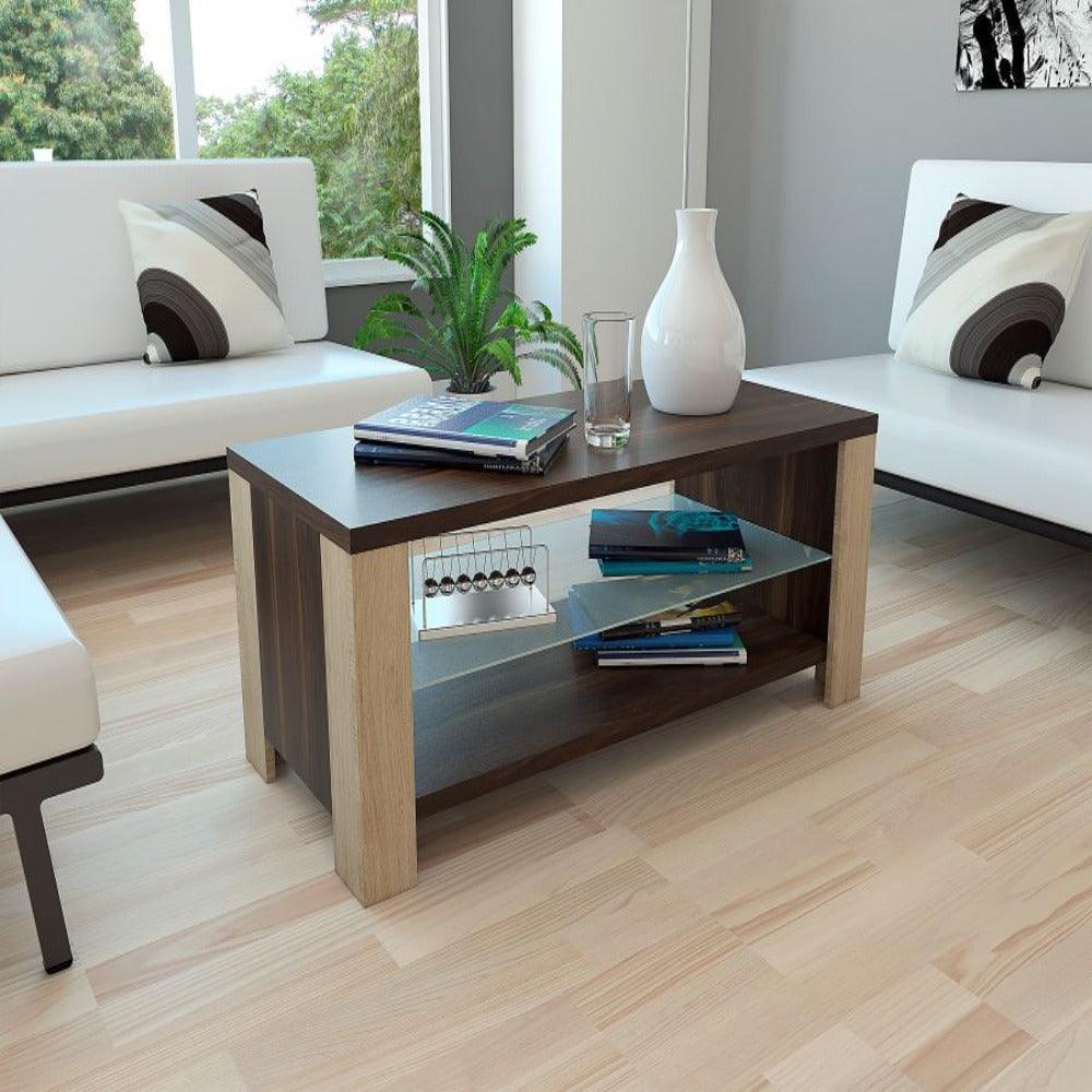 Mesa De Centro Thinka Habano Y Rovere