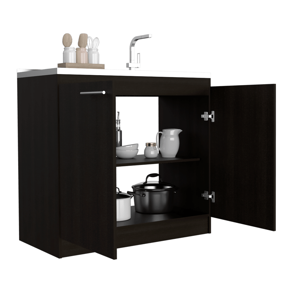 Gabinete Inferior Velmora Wengue 100 Cm