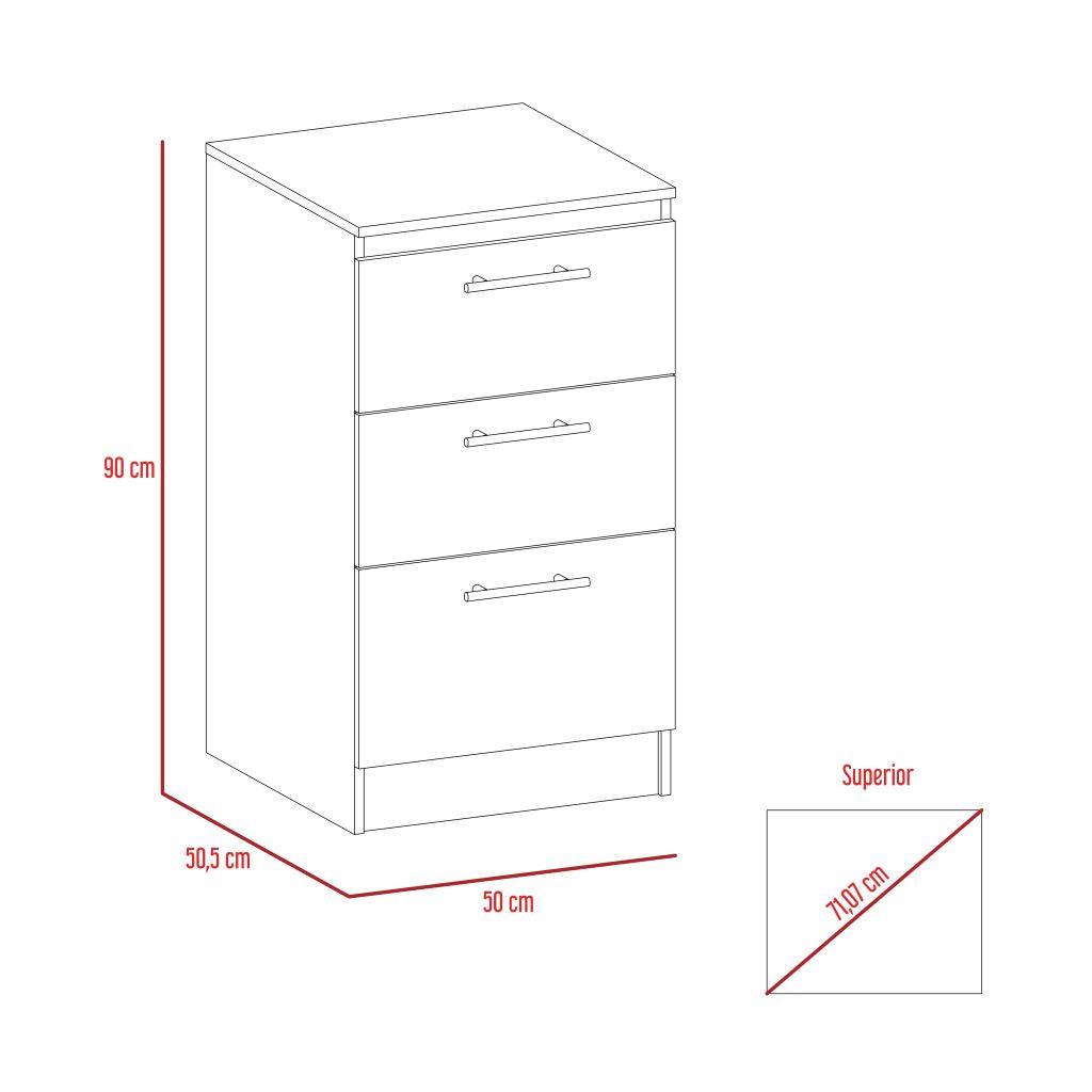 Gabinete Inferior Manchester Blanco 50 Cm