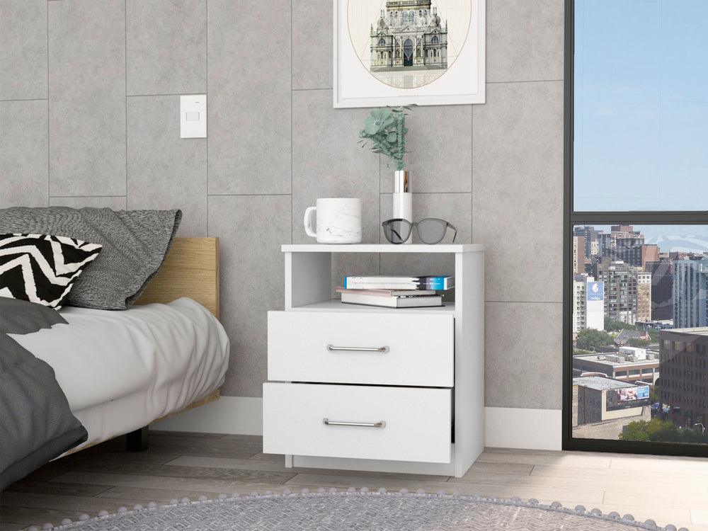 Mesa De Noche Shelf Blanco