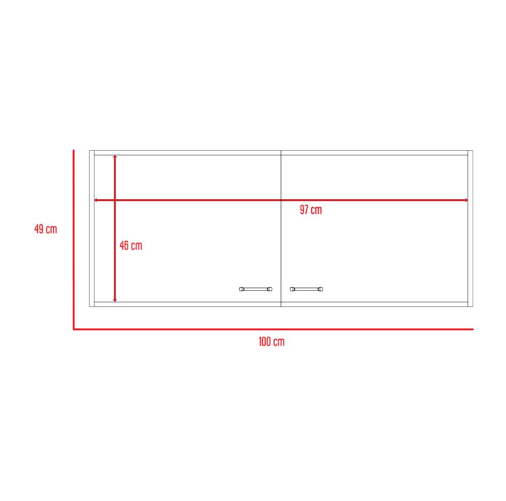 Mueble Superior Cocina Shelf Blanco 100 Cm