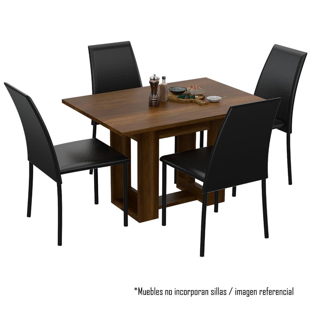 Mesa De Comedor Volina Caramelo 4 Puestos